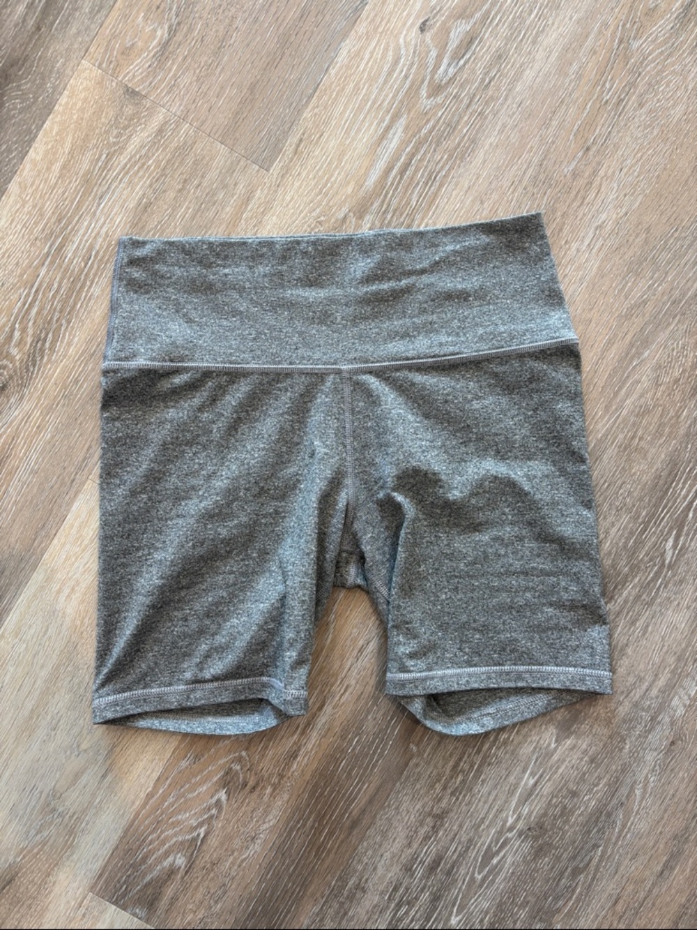 Women's High-Waist Sports Gray Active Bike Short